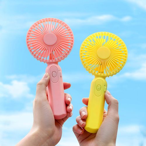 手持風(fēng)扇usb充電迷你小風(fēng)扇桌面兒童學(xué)生宿舍可愛(ài)便攜式地?cái)偱l(fā)